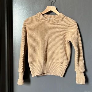 Madewell beige knitted wool / cotton sweater - Size XS